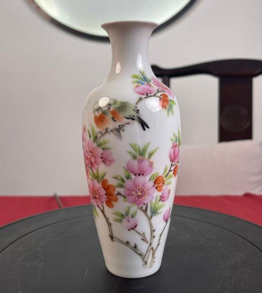 水点桃花瓷瓶 商品图0