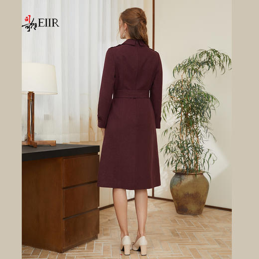 司歌假两件连衣裙收腰端庄优雅秋冬女A921278X 商品图3