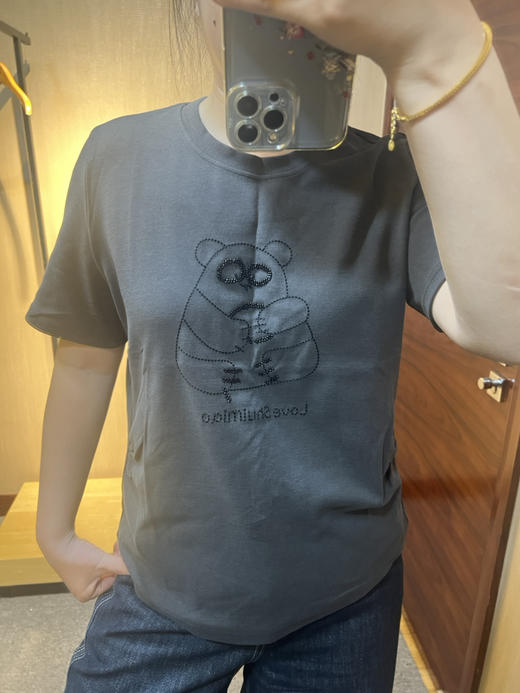 水淼爆款新款百搭卡通休闲短袖针织衫1249 商品图9