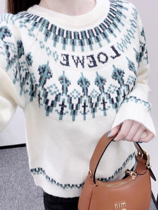 女款钩花针织毛衣zh014 商品图3