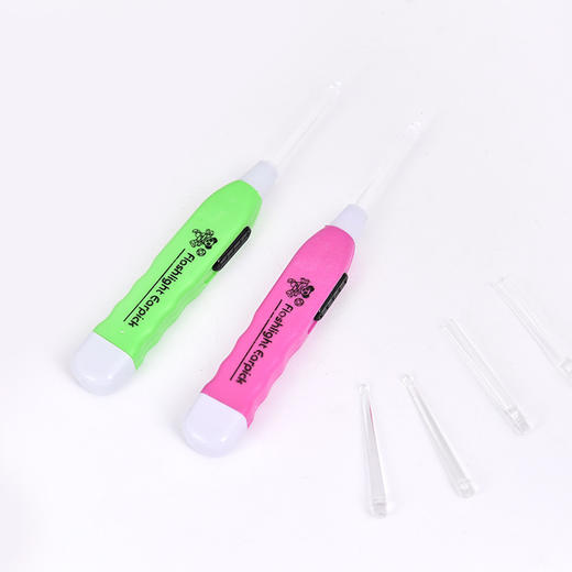 发亮带亮灯荧光发光挖耳勺灯光带灯挖耳朵大人扣耳勺耳勺灯神器女 商品图3