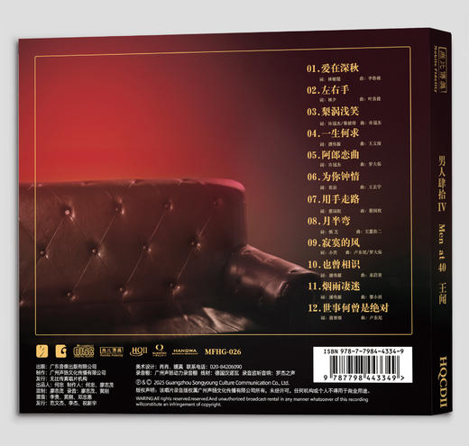 王闻《男人四十4·听闻》发烧HIFI唱片纯银CD&HQCD&&HQ2&24K金碟&白金直刻&母盘直刻 无比传真 商品图1