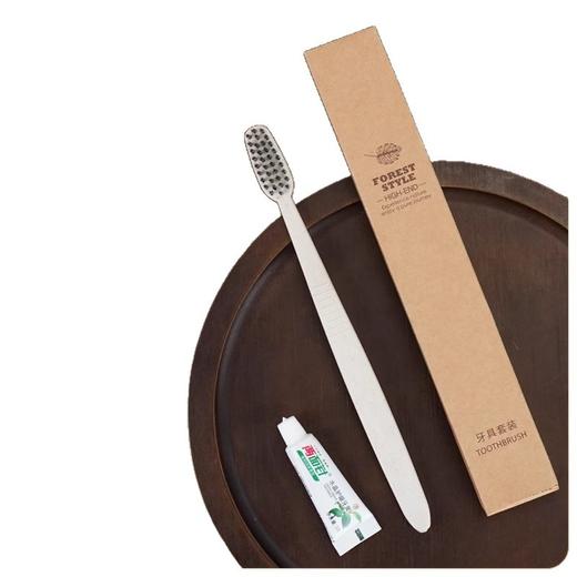 一次性牙刷牙膏套装五星级酒店专用洗漱用品高档民宿牛皮纸牙具 商品图4