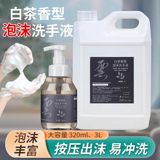 白茶香大瓶装按压手部泡沫清洁酒店民宿洗浴家用厂家批发洗手液 商品图0