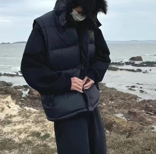 蒙口 袖子可拆卸 二合一 连帽羽绒服（MT） 商品图8