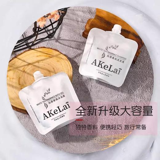 AKeLai自立袋洗发水沐浴露小包装旅行用品酒店宾馆专用洗护套装 商品图1