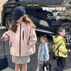 2025春季新款中大童上衣儿童户外冲锋衣女童休闲宽松防风连帽外套 商品缩略图0
