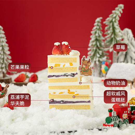 【圣诞莓果派对】圣诞节限定款蛋糕，派对压轴甜点！一口鲜甜奏响节日颂歌，送爱的人专属甜蜜，共度浪漫圣诞夜（广州幸福西饼） 商品图3