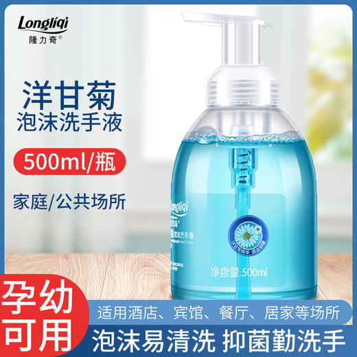 隆力奇清香洋甘菊泡沫型保湿洗手液抑菌儿童补充装按压瓶净手 商品图3