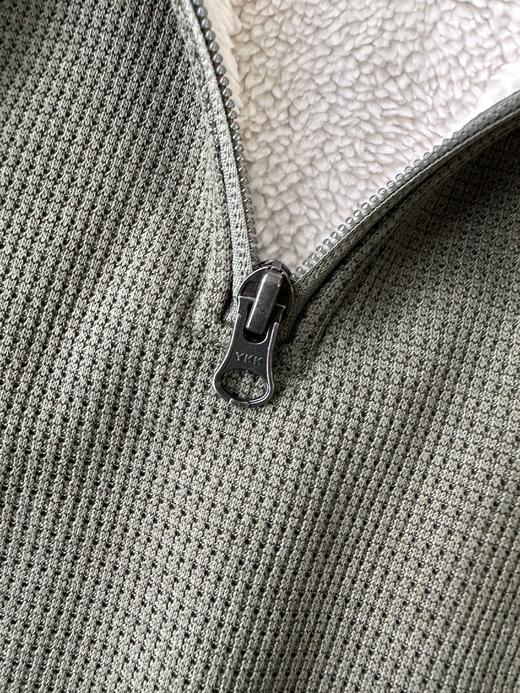 贝壳三 男士华夫格半拉链立领卫衣内里加绒加厚打底上衣C120318 商品图7