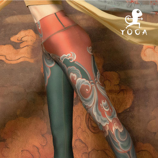壁虎瑜伽【飞天】限量款印花瑜伽12分裤 【可定制】（标准码） 商品图3