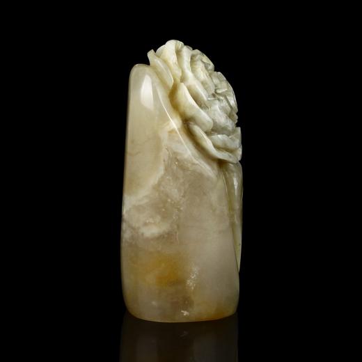 孤品017482昌化冻石牡丹花钮随形章闲章-3.0*2.2*5.4cm 商品图3