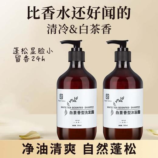 白茶洗发水沐浴露护发素套装五星酒店宾馆民宿理发店专用厂家批发 商品图1
