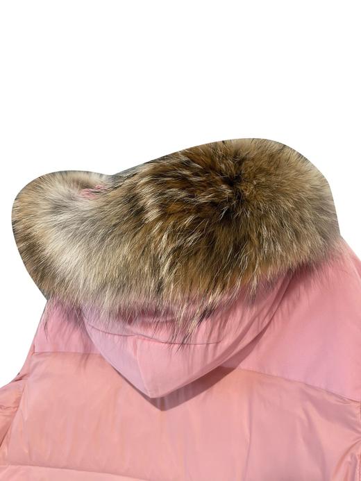 中性款可拆卸毛领中长款羽绒服fe 商品图2