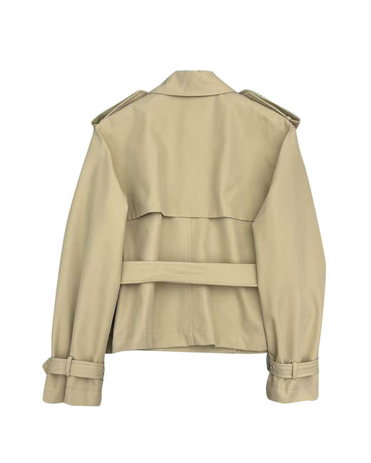 女款刺绣短版风衣外套zh010 商品图1