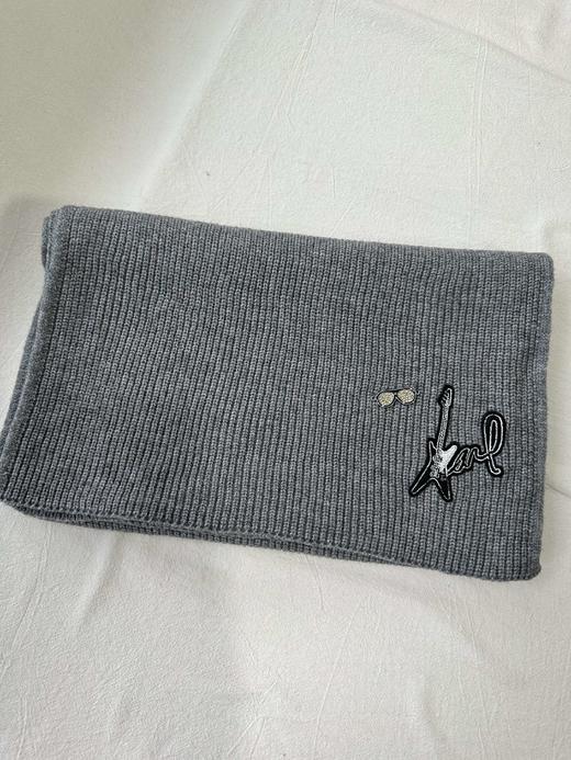 贝壳三 男女同款潮流金属装饰刺绣围巾护颈舒适围脖C120306 商品图3