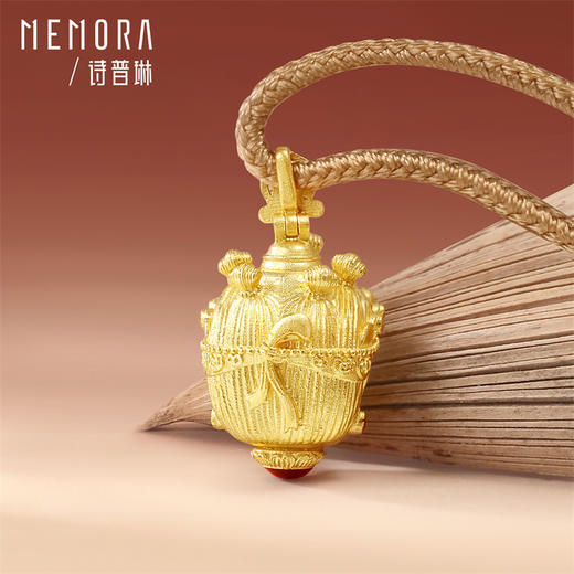 【新品首发】五髻文殊-宝宝佛 黄金足金佛头吊坠慧光文殊挂坠【按克计价黄金2】MEMORA诗普琳GP298001 商品图6