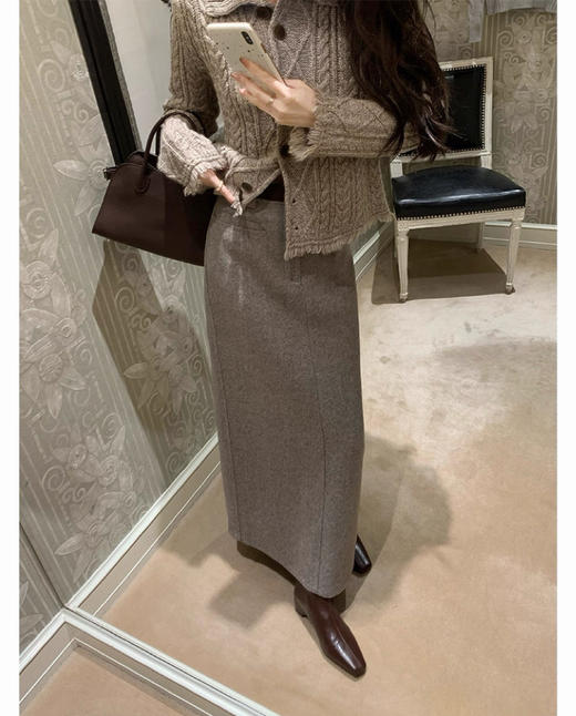 特定新款超有女人味纯皮羊猄皮加绒猫跟短靴 商品图8