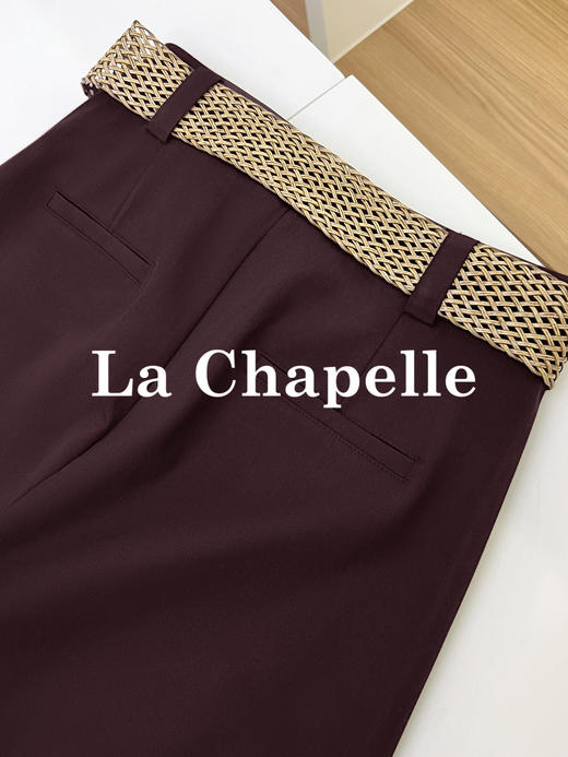 会员福利【含莱赛尔垂坠有型】拉夏贝尔/La Chapelle轻奢线！官网600+质感超好~高腰单扣宽松极简风休闲西装裤 商品图6