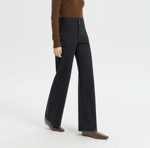 【通勤必备】噢蜜ooomeooo拉毛通勤窄版直筒牛仔裤 商品图8