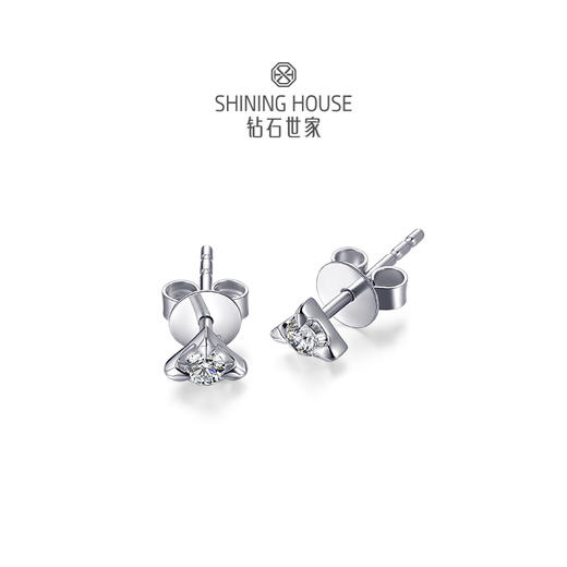 【甑选钻饰】【钜惠价】钻石世家  18K金钻石耳饰  幻趣时光耳饰 多种佩戴方式耳饰（该产品为特价产品，不与店内任何优惠活动叠加，且不参与线下门店换款服务）预计3个工作日发货 商品图3