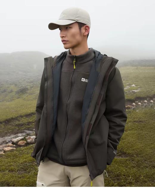 【云粉节】【7折】6楼JACKWOLFSKIN狼爪秋冬JOYFUL男款抓绒三合一冲锋衣A65466-D0108吊牌价2099折后价1469 商品图2