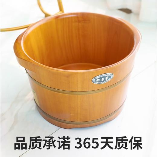 橡木泡脚桶家用冬季木桶足浴桶木质实木过小腿高深养生木质洗脚盆 商品图2
