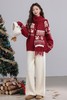 ANSUABEL 圣诞提花针织围巾开衫外套 21917 商品缩略图3