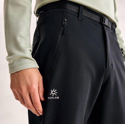加绒t11！！长裤！！凯x石KAILAS T11GTX防风加绒保暖透汽户外运动徒步通勤 软壳裤 男女同款薄膜长裤 商品图4