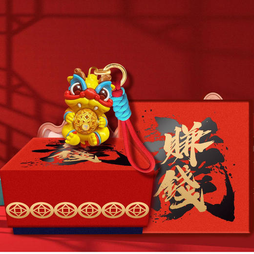 赚钱龙足金挂件 商品图1