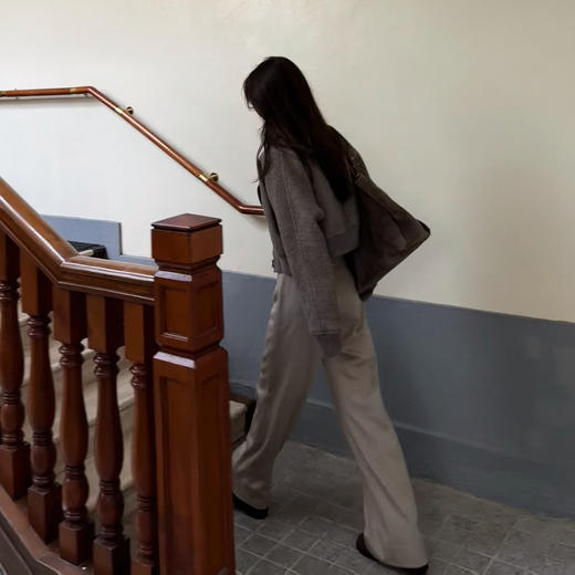 ROMI STUDIO“国王的礼物”15.5微米超细山羊绒垂感长裤 RWCAXU5300 商品图1