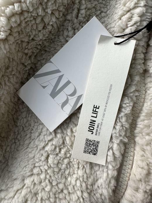 贝壳三 仿羊羔绒男士高领外套刺绣字母休闲宽松夹克C120310 商品图3