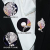 轻奢珠宝款淡水珍珠树叶胸针，高级感镶嵌锆石气质西装晚宴配饰胸花LY-E-156 商品缩略图2