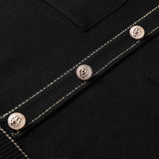 奢姿大码女装2025冬季时尚明线装饰圆领连衣裙胖妹妹气质复古长裙9854870588 商品图3