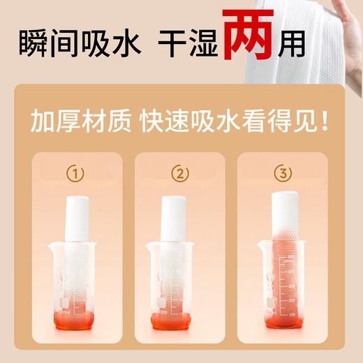美容院一次性洗脸巾毛巾大卷加厚棉柔洁面卸妆纸巾干湿两用化妆棉 商品图3