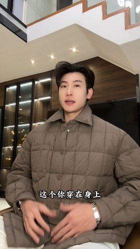 SDY5130SDSA男士秋冬新款痞帅男装简约纯色格子翻领羽绒服外套设计师百搭