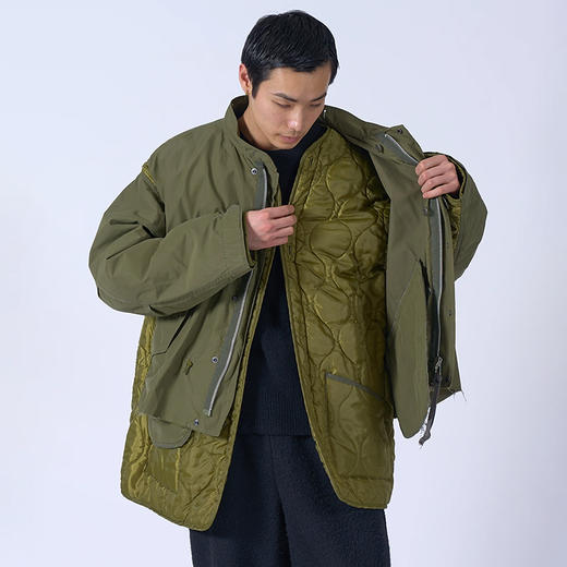 YOKE Connected Military Blouson 不规则拼接军事风鱼尾大衣外套 商品图1
