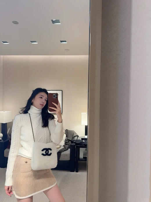 香奈儿 25秋冬新款 高领麻花纹高领针织毛衣(TM) 商品图1