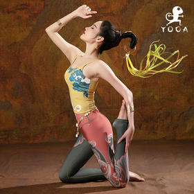 【现货秒发】壁虎瑜伽【入画+飞天】限量款印花瑜伽两件套 【可拆卸胸垫】（标准码）