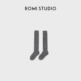 ROMISTUDIO秋冬绵羊毛小腿袜舒适柔软弹力中筒袜RWCWP36898