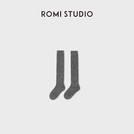 ROMISTUDIO秋冬绵羊毛小腿袜舒适柔软弹力中筒袜RWCWP36898 商品图0
