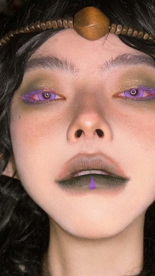 DoyaColor 日抛 试戴片  木槿紫 直径14.2mm着色13.4mm 商品图4