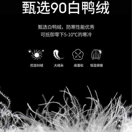 昆潮 90白鸭绒保暖西服羽绒服（多色） 商品图2