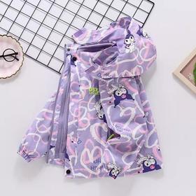 2025秋冬新款女童外套线条库洛米三合一可拆卸冲锋衣中大童两件套