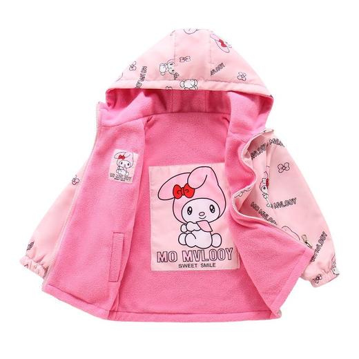 女童加绒加厚外套春秋装双面穿风衣洋气2025新款儿童装秋季加厚衣 商品图4