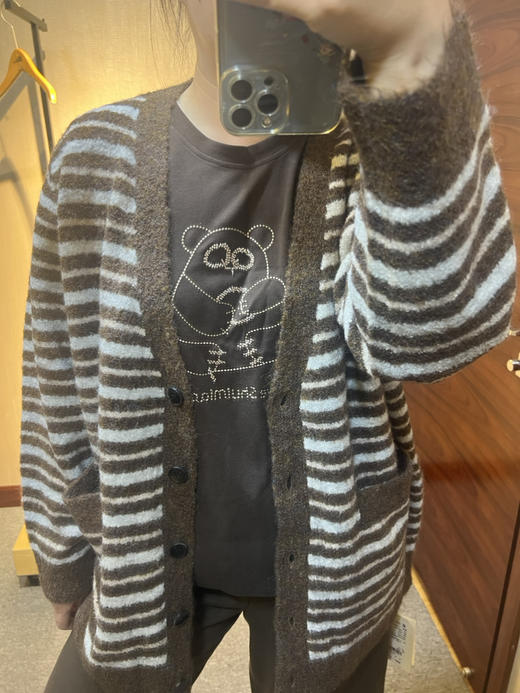 水淼爆款新款百搭卡通休闲短袖针织衫1249 商品图6