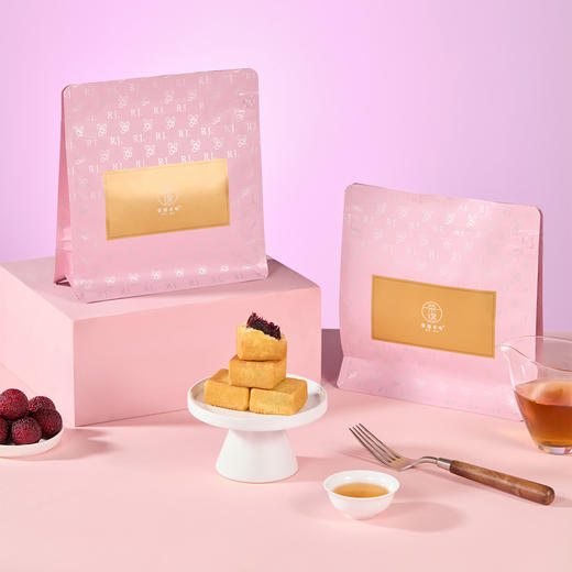 荣锦本味方块杨梅酥酸甜纯果肉中式糕点送礼茶点210g袋装 商品图1