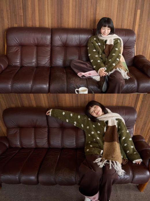 nothe Case布然/NC254210/「挪威假日」森林墨绿波点软糯毛衣 商品图0