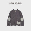 ROMI STUDIO“随性两穿”竹节棉织染撞色小v领套头卫衣 RWCASY6442 商品缩略图2
