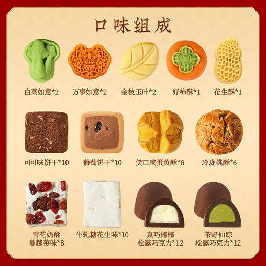 【唐宫臻味礼盒】皇家2025春节年货礼盒装中式糕点过年走亲戚送礼品新年高端点心团购925g 商品图10